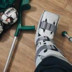 Fußball - Sportverletzung - Aircast-Schuh